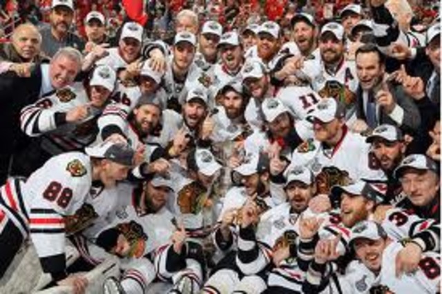 The Blackhawks win the Stanley Cup