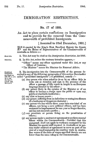 immigration restriction