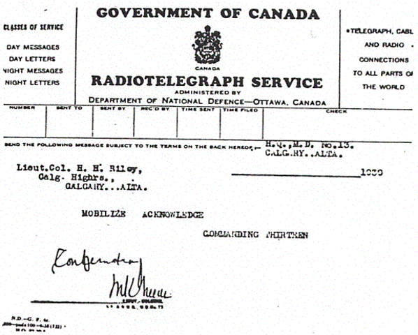 Canada declares war on Germany