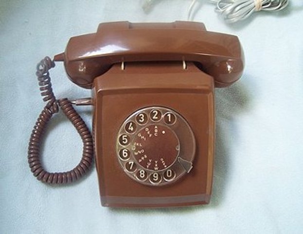 Rotary dial service was started.