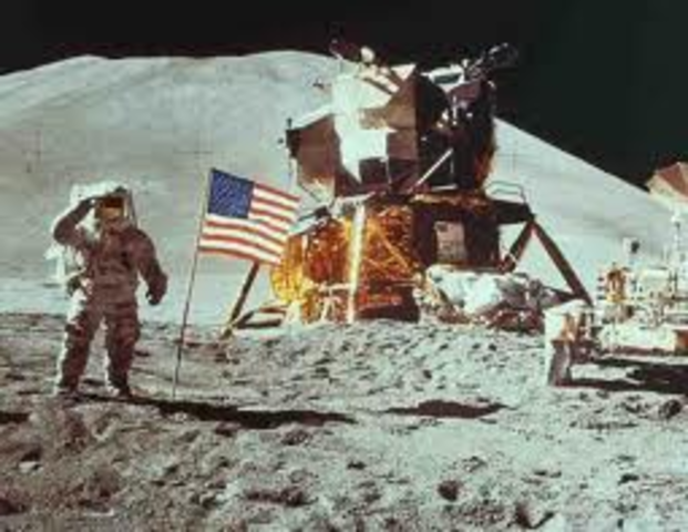 Apollo 11 lands on the moon