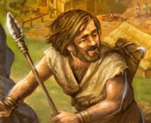 Tool-making humanoids emerge.