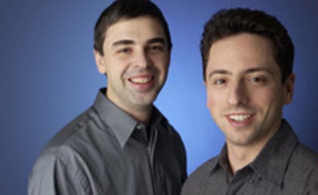 Larry Page and Sergey Brin meet at Stanford.