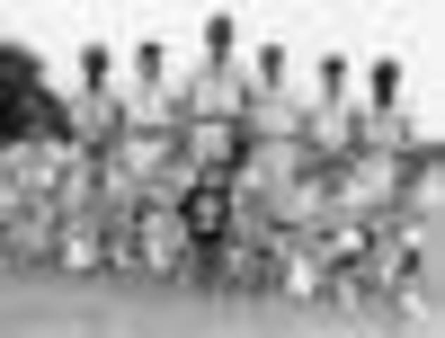 Girls playing in Little League baseball