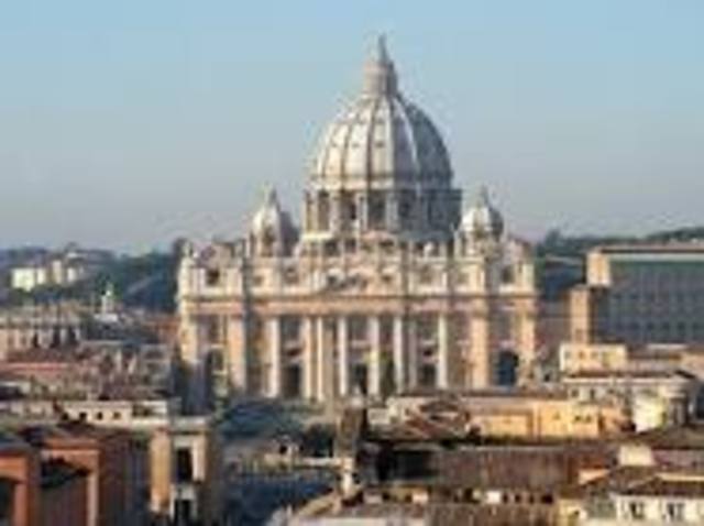 St. Peter's Basilica is consecrated.