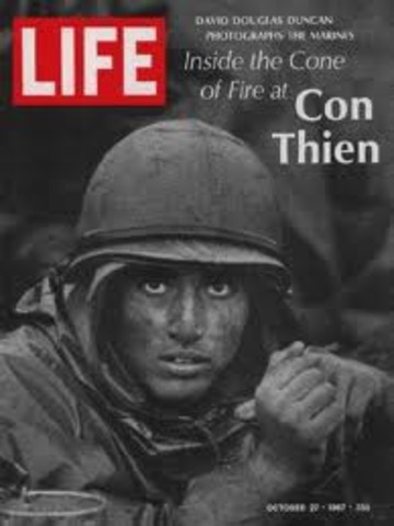 Base Camp at Con Thien Attacked