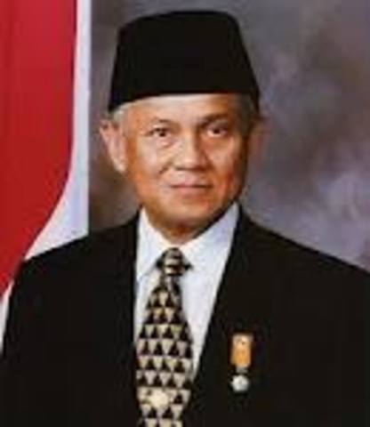 3rd President B.J Habibie