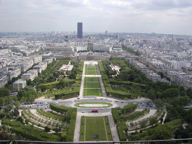 View from the top of the Eiffel tower