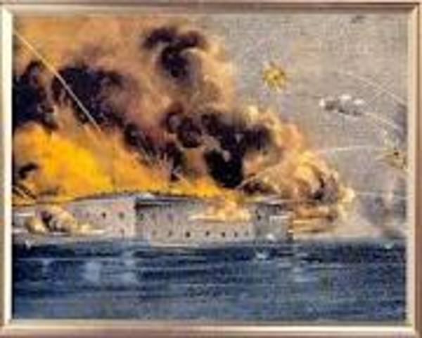Fort Sumter Attacked