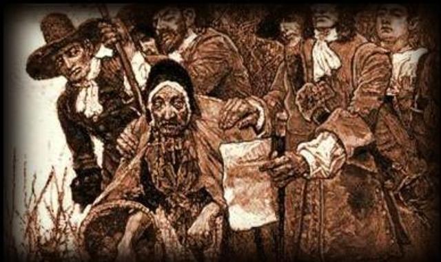 Tituba, Sarah Good, and Sarah Osbourne arrested.