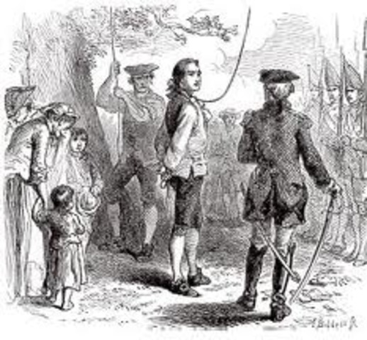 George Burroughs, Martha Carrier, George Jacobs, John Proctor, and John Willard hanged