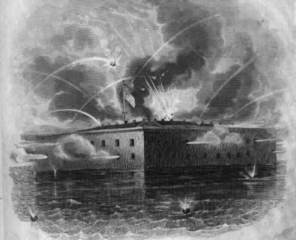 Fort sumter attacked