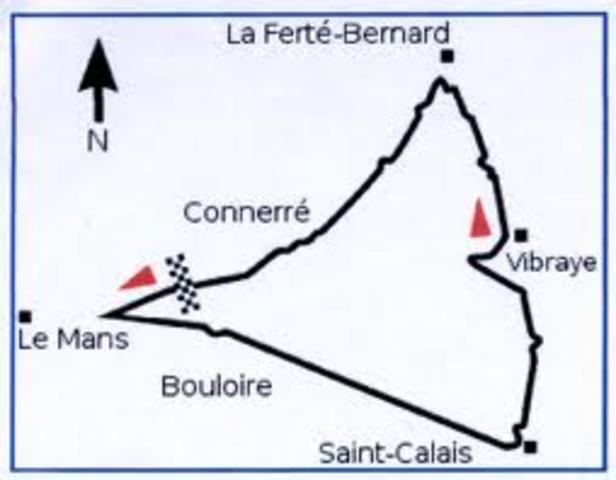 Route of French Grand Prix