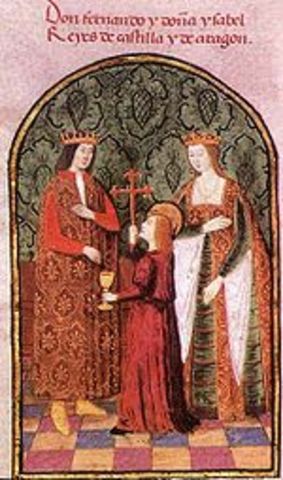 Ferdinand of Aragon marries Isabella of Catile and unify Spain