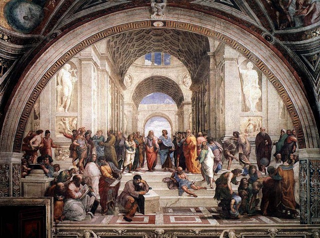 Raphael paints the School of Athens