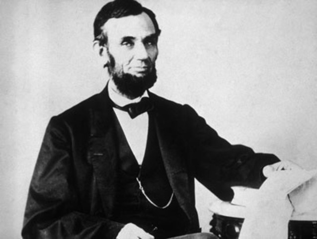 Abraham Lincoln becomes 16th President