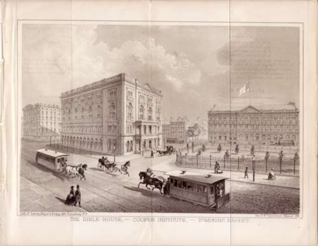 Lincoln gives his Cooper Institute speech against the spread of slavery