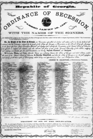 Georgia Seceds From The Union