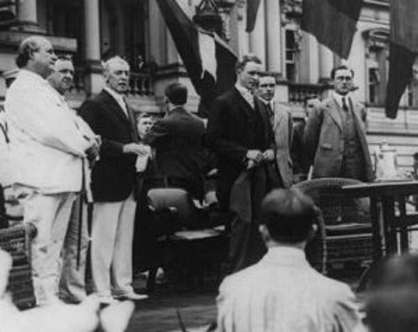 Franklin D. Roosevelt is Sworn in as Assistant Secretary of the Navy in the Woodrow Wilson Administration