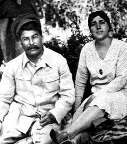 Stalin's Wife Dies.