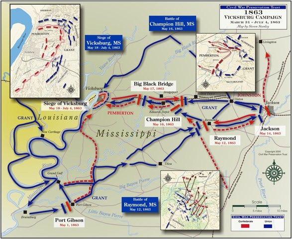 The Vicksburg Campaign.