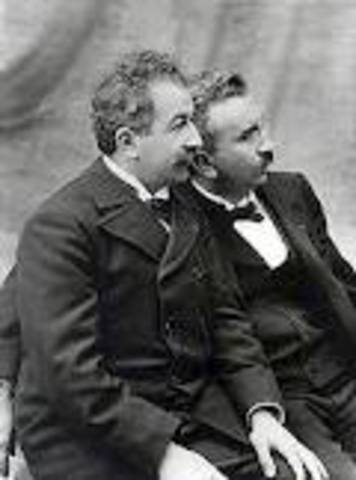 In 1895 The Lumiere brothers presented the first motion picture
