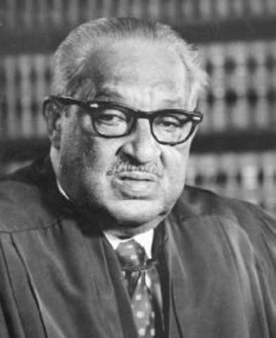 Thurgood Marshall appointed to U.S. Supreme Court