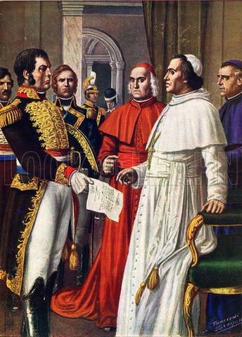Papal States and The Pope in prison