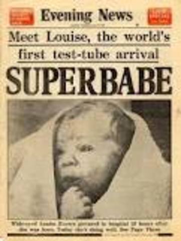 First Test-Tube Baby Born