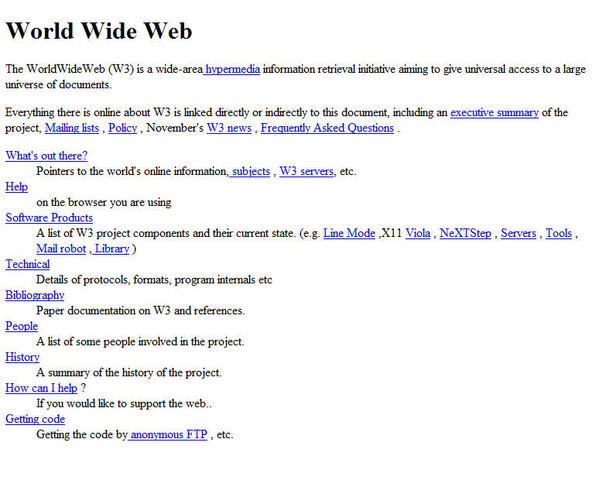 First website is launched