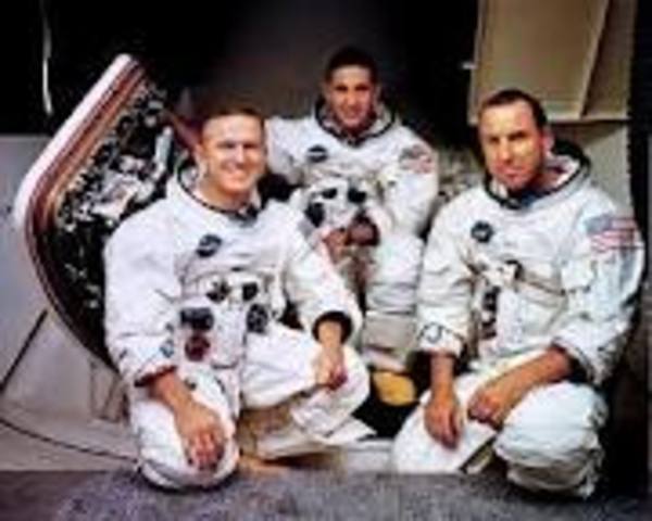 Apollo 8 manned by Borman, Lovel, and Anders, orbit the moon, becoming the first men to orbit another world.