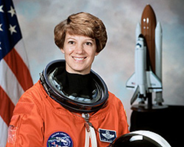 Eilen Collins becomes the first woman pilot of an American space shuttle.