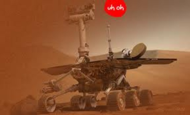 The rover Opportunity lands on Mars.