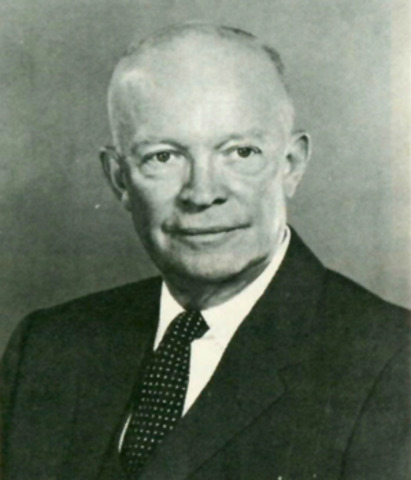 Eisenhower takes office