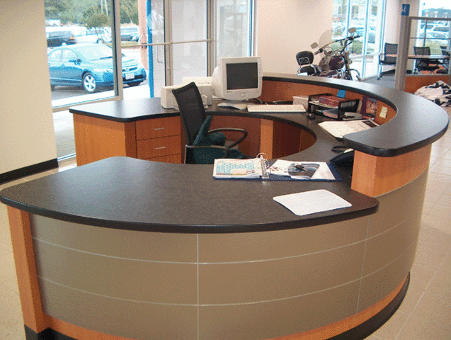 i do the reception for show case