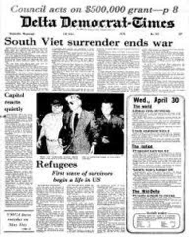 South Vietnam Surrenders