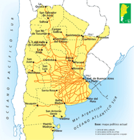Primera línea ferroviaria importante en Gran Bretaña