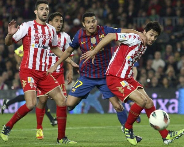 El Sporting rozó la sorpresa ante el Barça