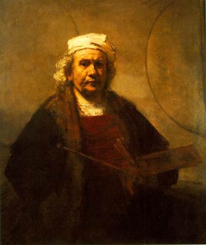 Rembrandt - Autoportrait aux deux cercles