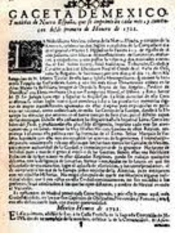 Primer periòdico en Amèrica