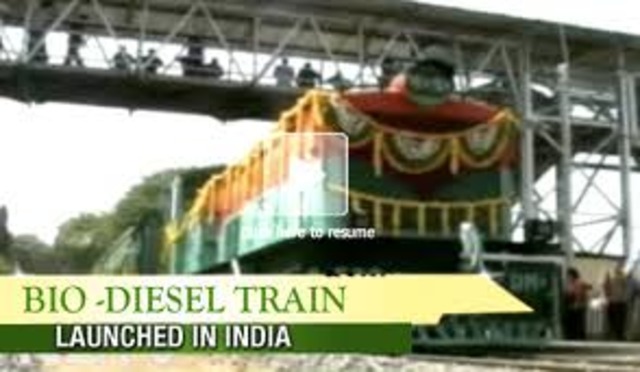Biodiesel used in trains