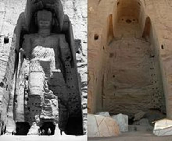 Taliban destroys ancient Buddhist statues