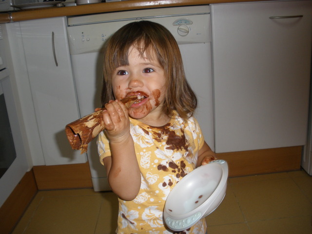 primer helado de chocolate de jimena