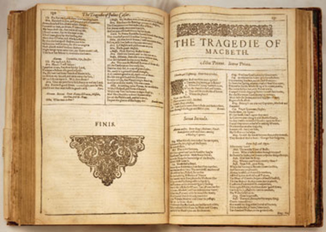 the year shakespeare folio was gathered