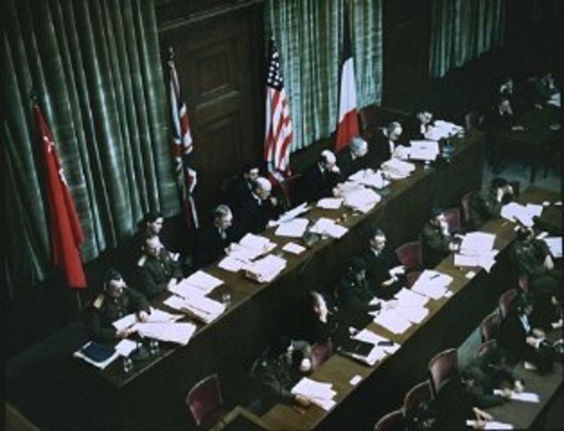 Opening of the Nuremberg International Military Tribunal.