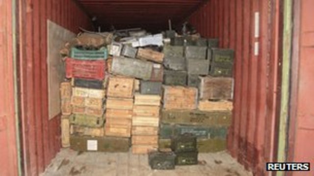 Lebanon holds ship 'carrying weapons for Syria rebels'