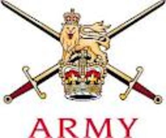 Co-opted by British Army