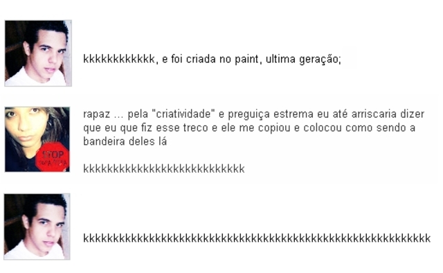 Começamos a trocar comentários