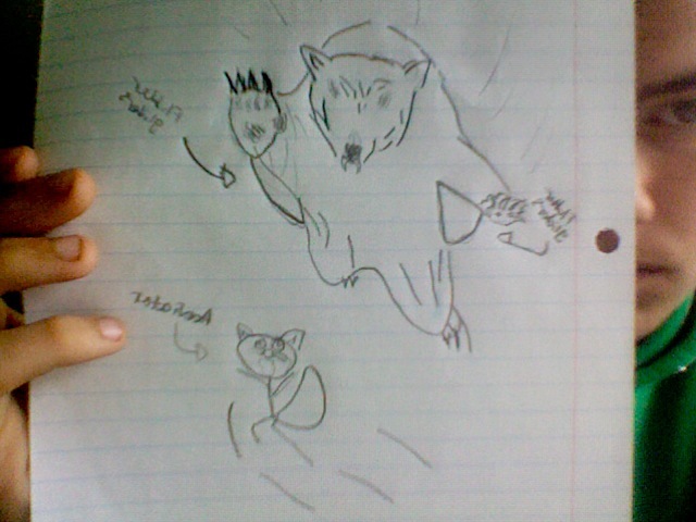 After years of jumping to prey on the aceviators that his blubber stretches out and connects to his arms which allows him to glide for short periods of time.