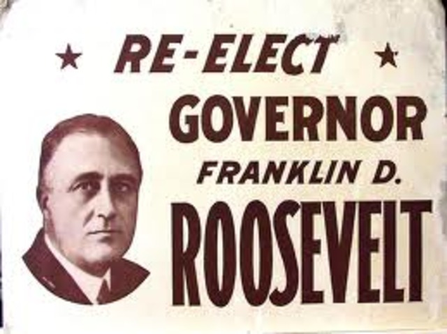 Franklin D. Roosevelt is Reelected Govenor of New York